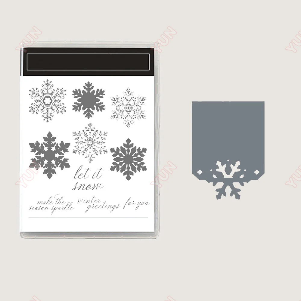 

Winter Christmas Snowflakes Metal Cutting Dies Stamps DIY Scrapbooking Photo Album Decoration Embossing Paper Cards