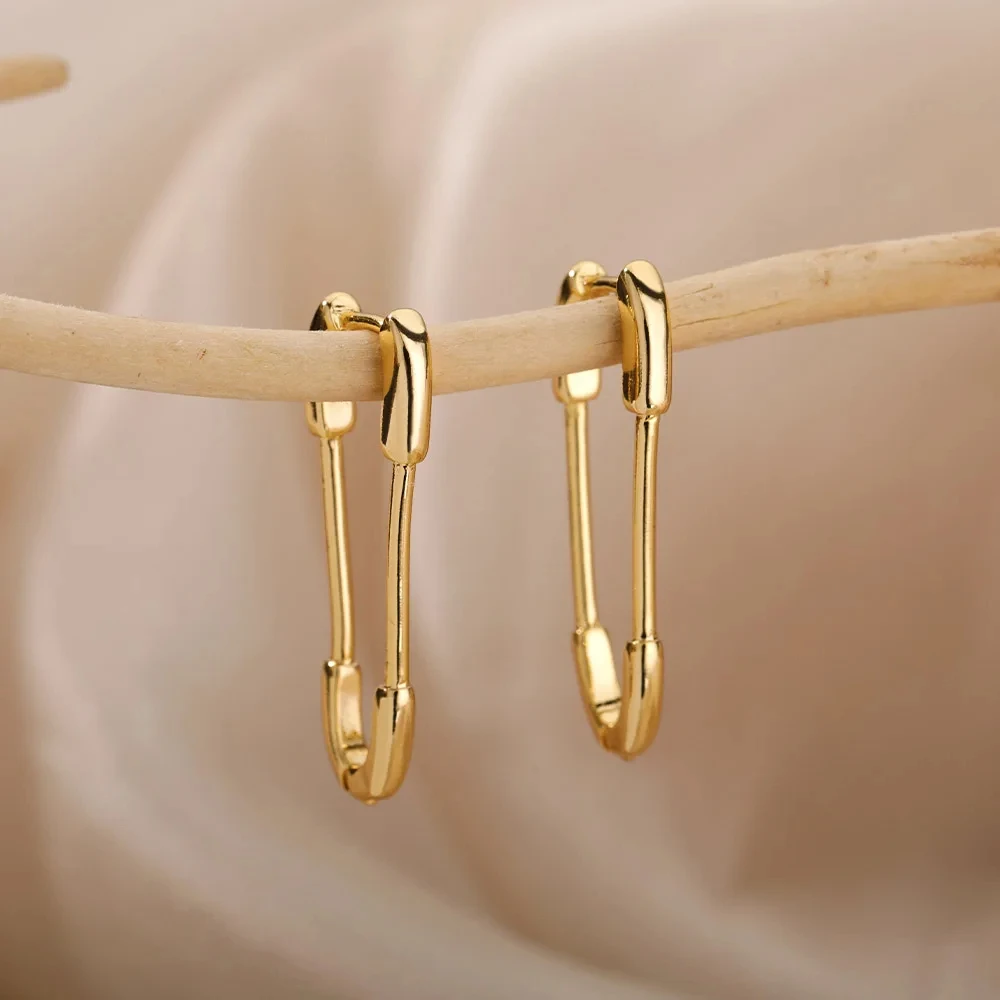 Pin Earrings Stainless Steel