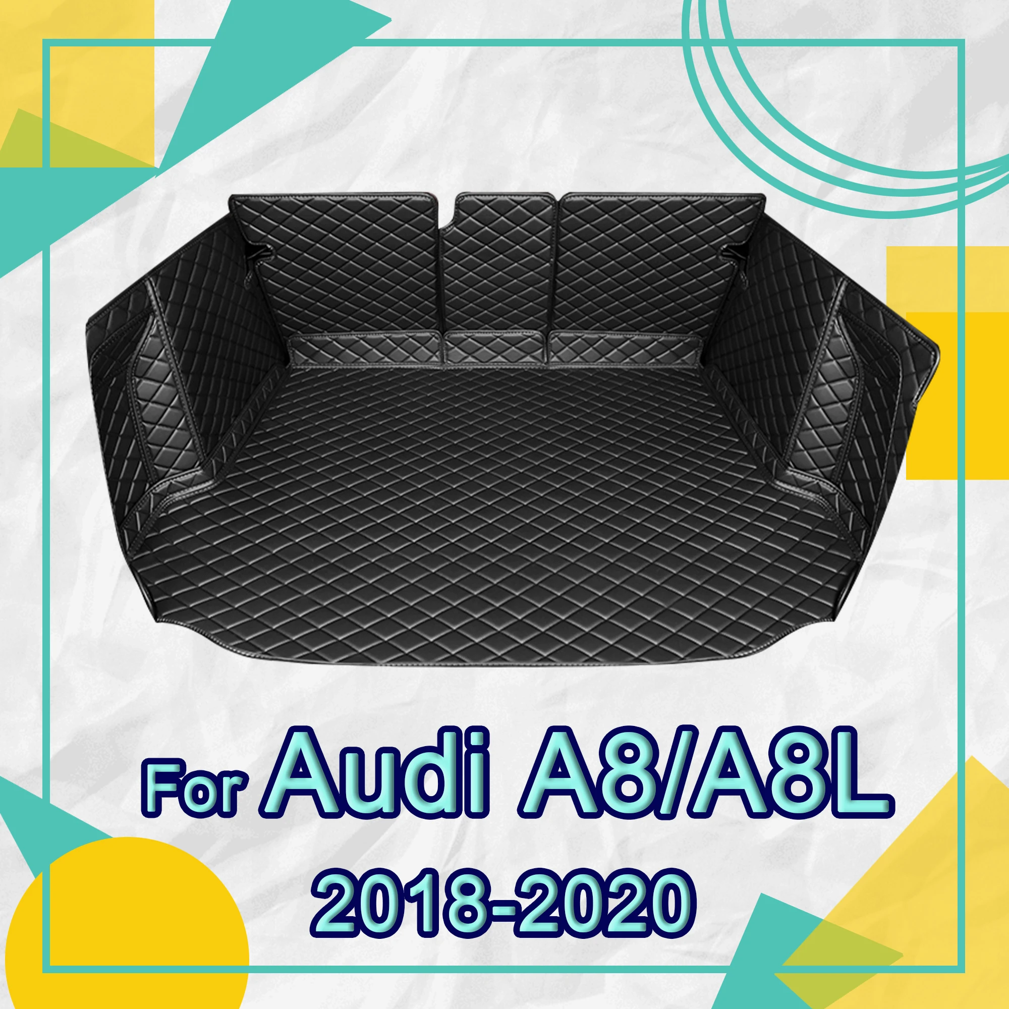 

APPDEE Car trunk mat for Audi A8/A8L Non-hybrid 2018 2019 2020 cargo liner carpet interior accessories cover