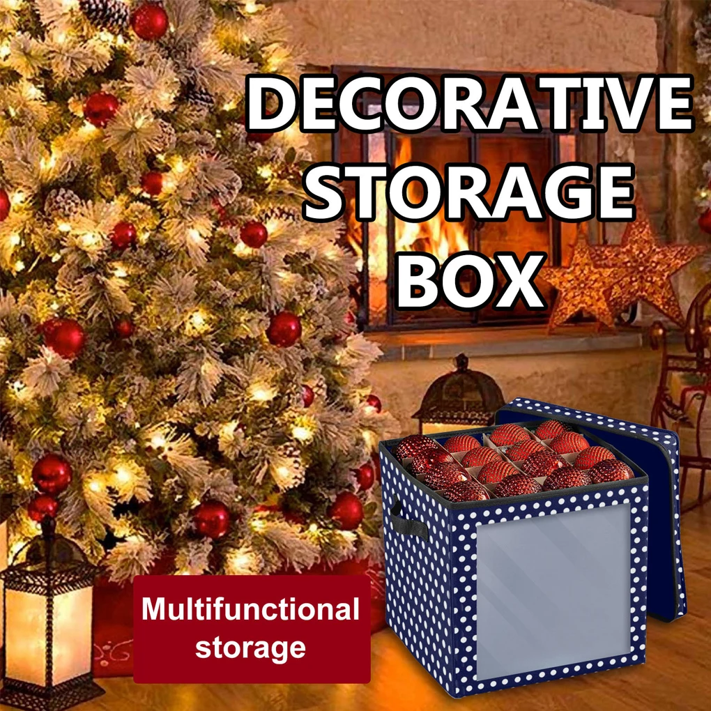 Large Capacity Bauble Storage Box Christmas Ball Decoration