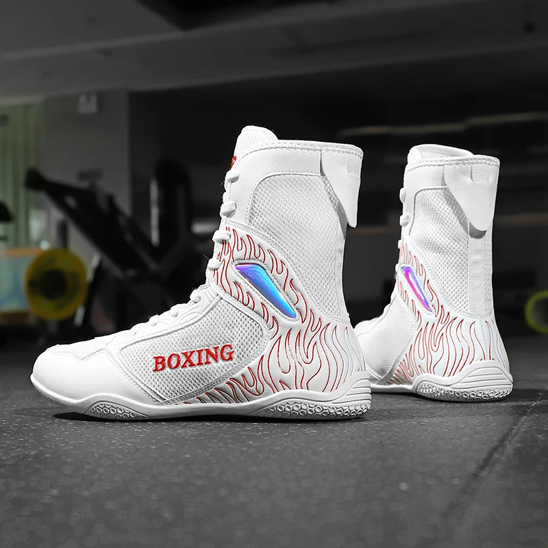 Unisex Men's Classic Wrestling Boots Outdoor Training Shoes Adult Breathable Boxing Boots Fighting Wrestling