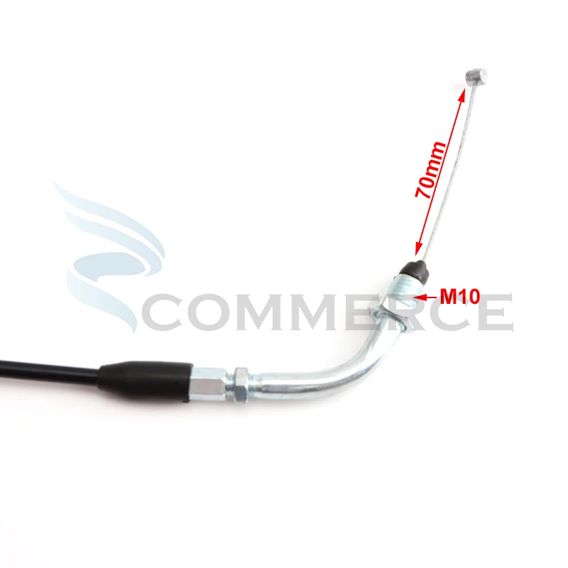 850mm/1200mm Motorcycle Throttle Cable For 49cc 60cc 66cc 80cc Gas Bike Motorized Push Bicycle Bikes Motor Accessories