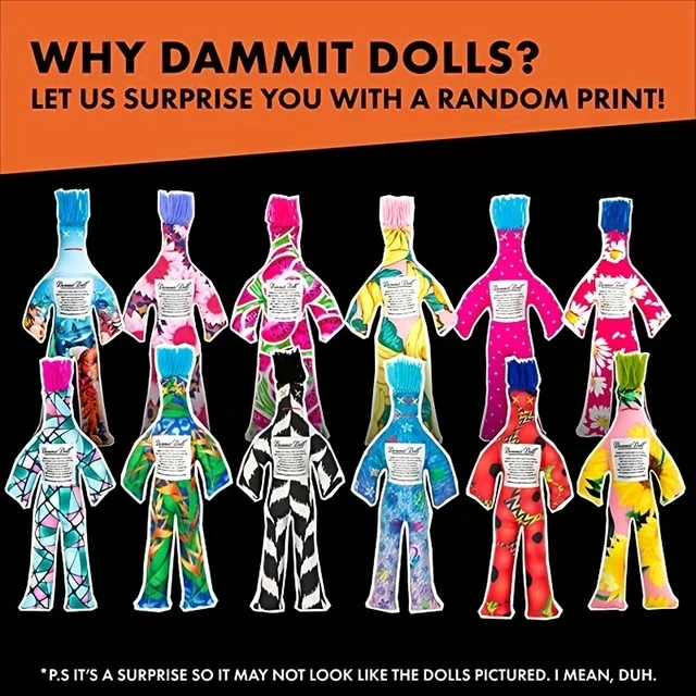 30cm 12 Classic Dammit Doll Toys,human Type Dolls,stress Relief