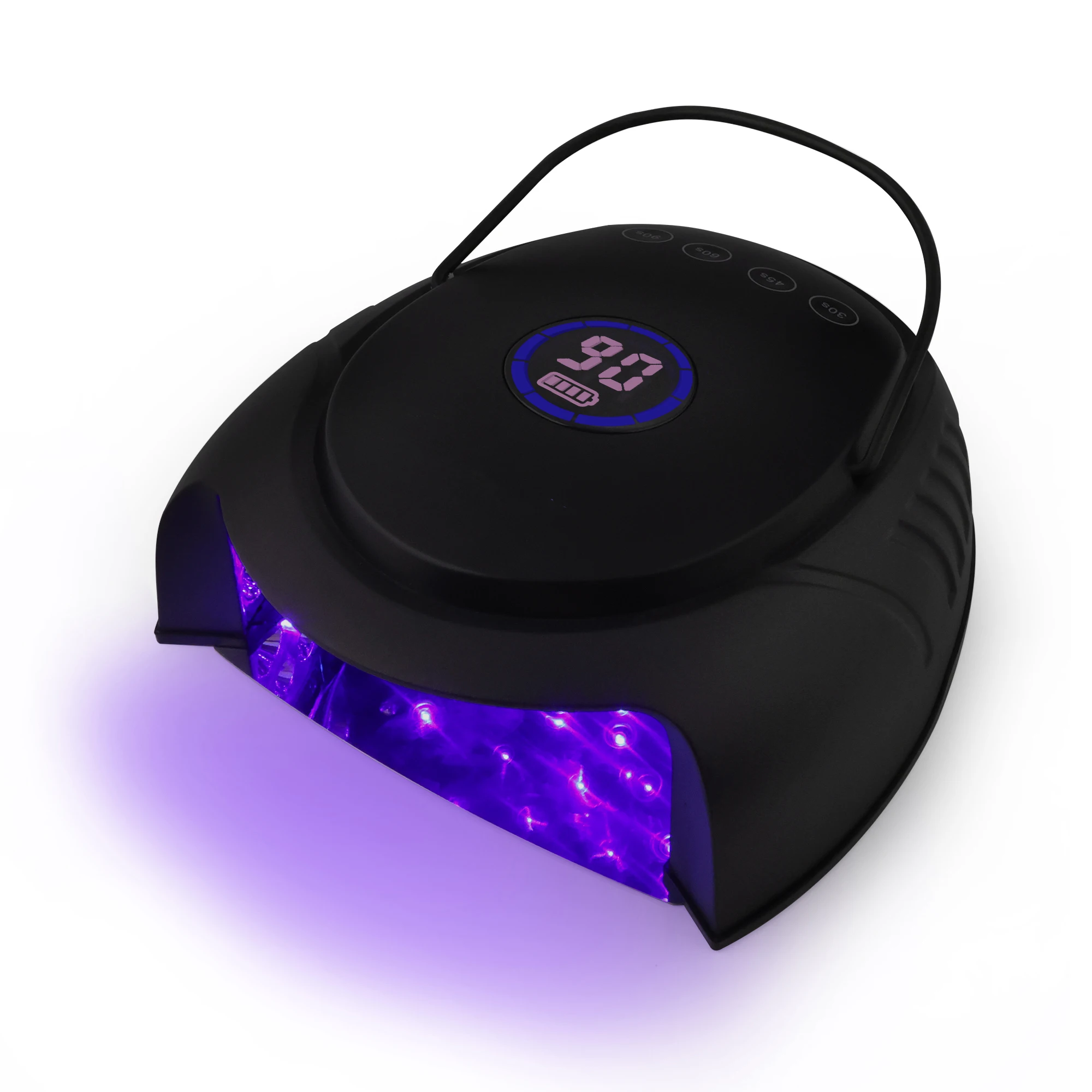 64W 무선 UV LED 네일 램프 매니큐어 충전식 프로스팅 네일 드라이어 경화 젤 폴리쉬 고출력 엄지 UV 라이트