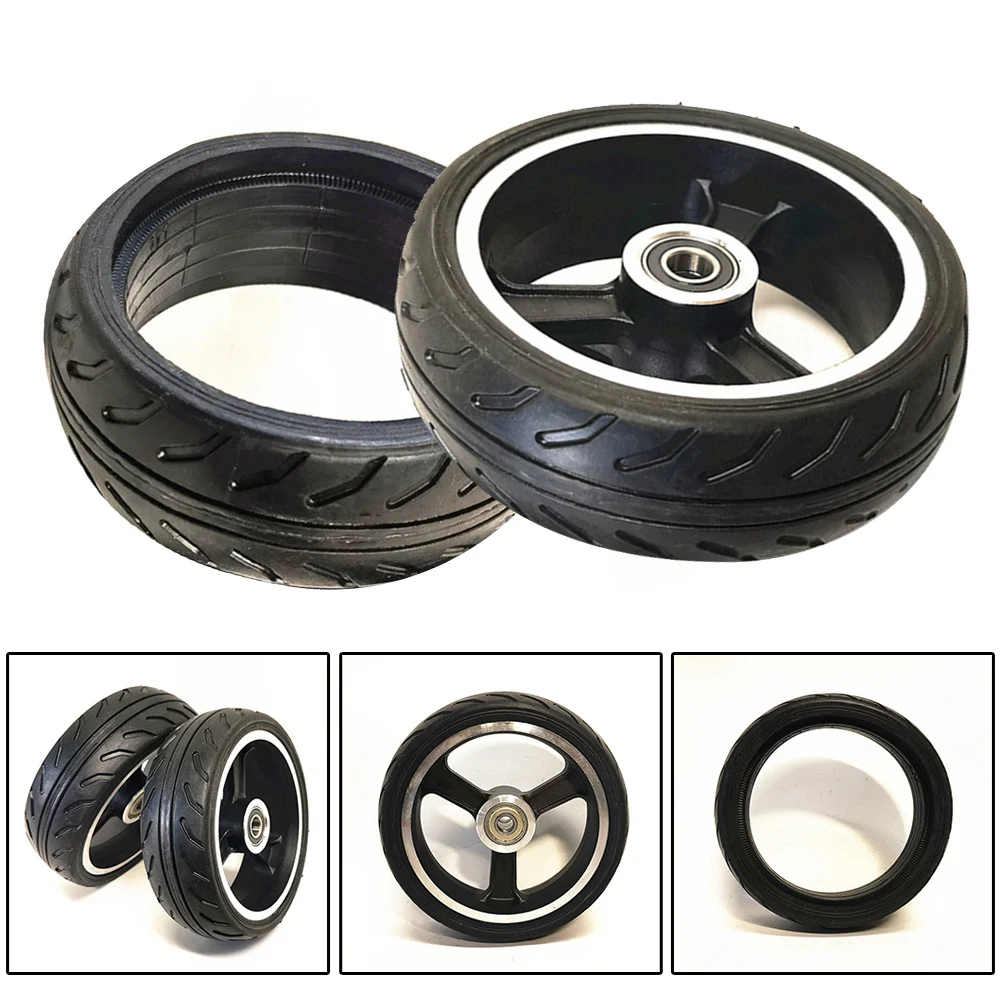 

Outer Tires 5 Inch 1.6x5 Solid Wheel 5.5x2 Solid Full Wheel For Electric Scooter 5x2 Rubber+Aluminum Wear-proof E-bike Tires