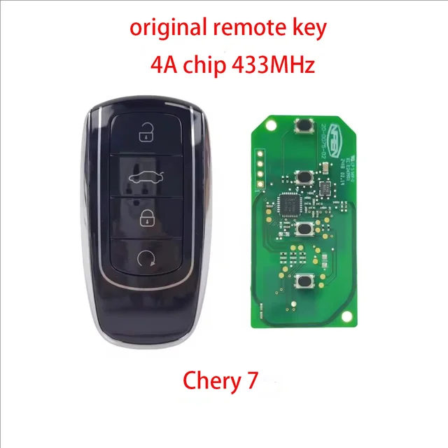 XJY ID47/4A ชิป 433MHz สมาร์ทการ์ด Original Car REMOTE Key พร้อมใบมีดสําหรับ Chery Tiggo 6 7 8 PLUS 8 Pro Omoda 5 2