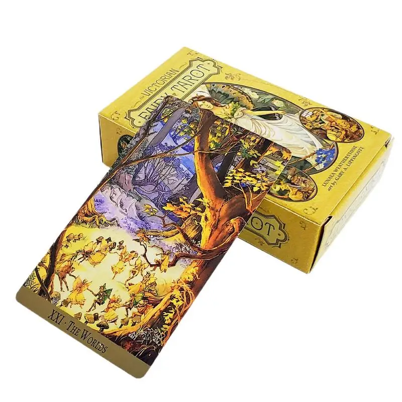 

Victorian Fairy Card Tarot 78 Cards Pocket Deck Tarot Comics Tarot Cards English Version Playing Cards Use Table Divination
