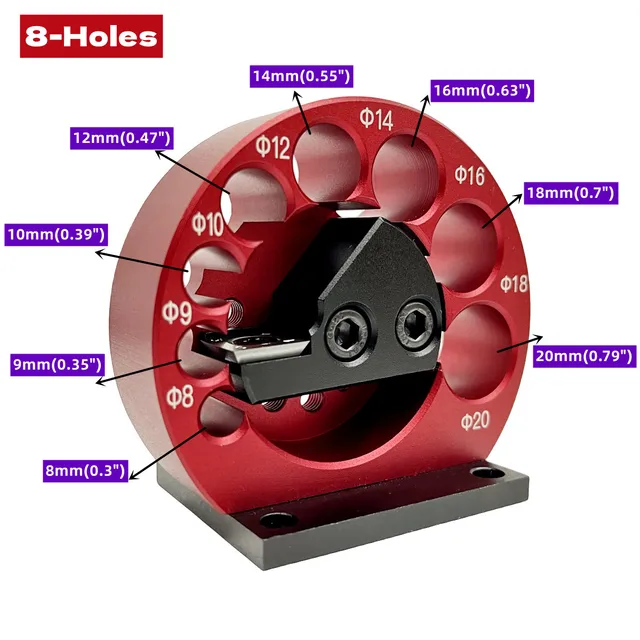 Kit Maschera Per Tasselli Regolabile A 8 Fori Con Lama In Carburo - Perfetta Per Lavori Di Precisione - Foto 5