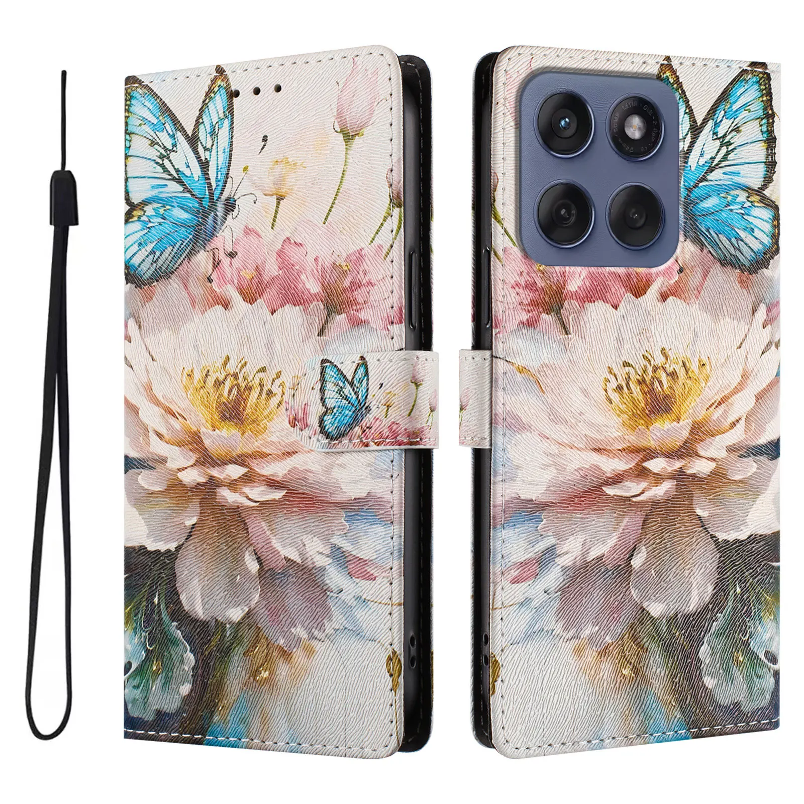Cartoon Magnetic Leather Wallet Phone Case