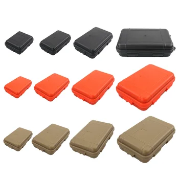 EDC Survival Sealed Box Outdoor Plastic Waterproof Airtight Dustproof Shockproof EDC Storage Container Case Travel Storage Box