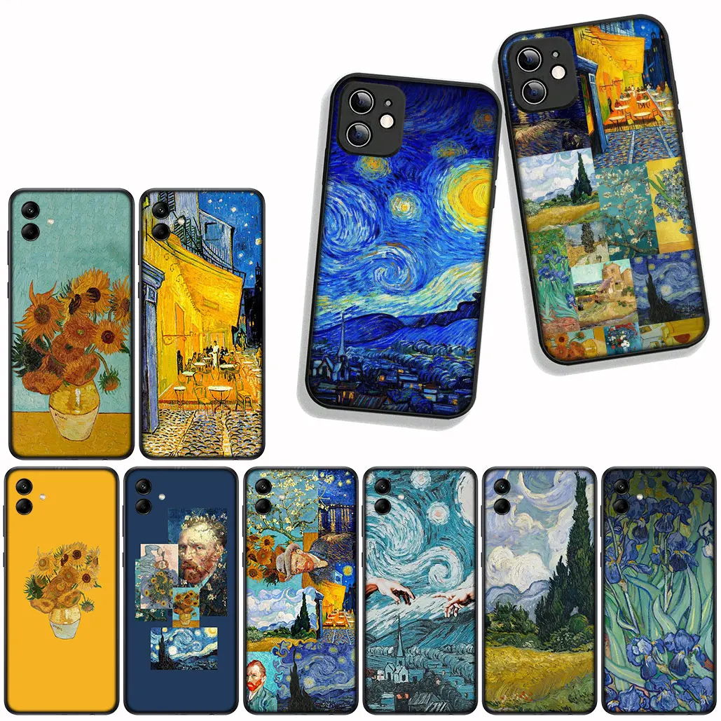 Starry Night Van Gogh Painting Phone Case - Artistic Design Protective Cover