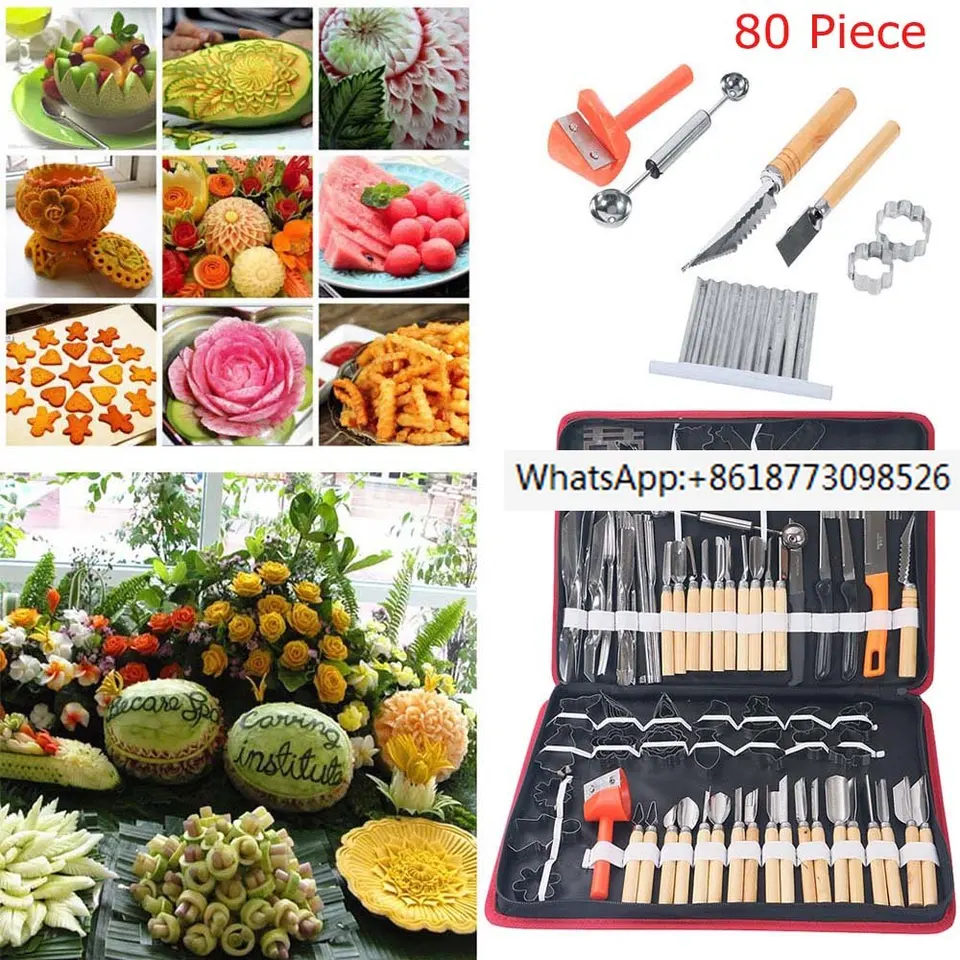Vegetable Fruit Food Peeling Carving Tools Kit Culinary Carving Tool Set  for Fruit/vegetable Garnishing Making