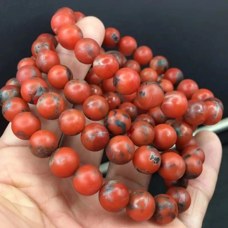 

Natural Baoshan South Red Wrapped Pulp Full of Flesh Color Bright Color Ladies Amusement Article Bracelet