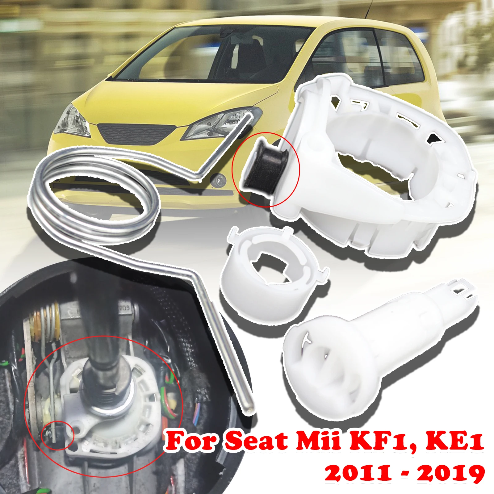 For Seat Mii KF1, KE1 Upgrade Gear Box Shift Lever Selector Socket Bush Spring Bearing Shell 6Q0711699 2011 2012 2013 -