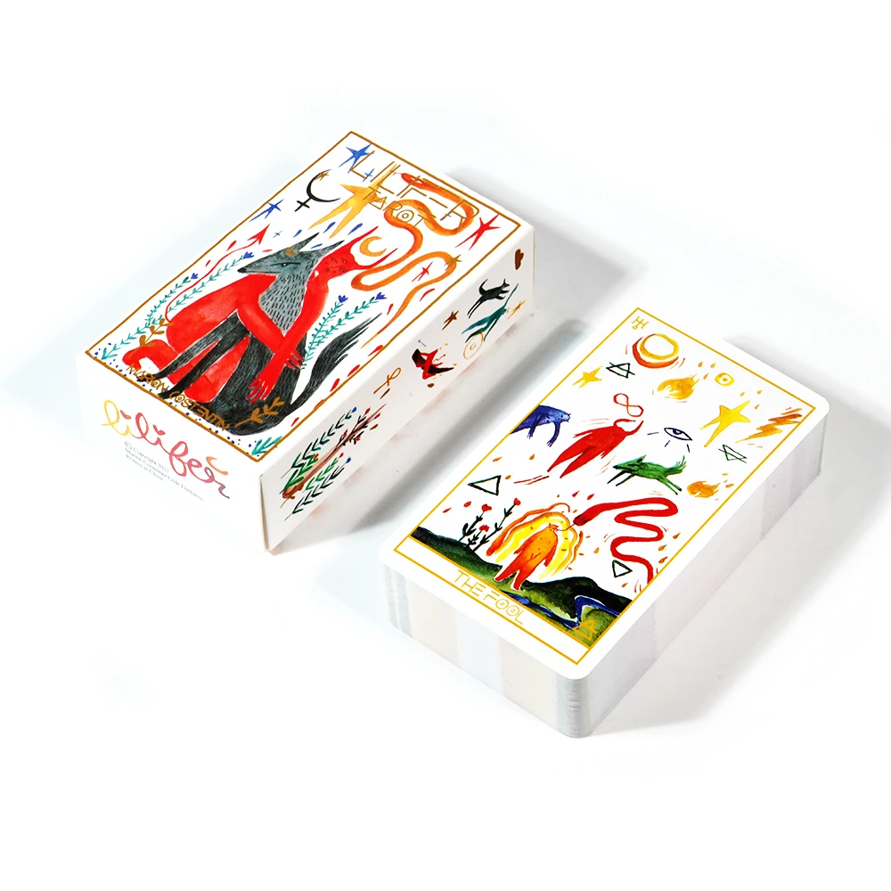 Le Lilifer Tarot 80 Stück Karten la Tradition Occulte et ma Propre Pratique Spirituelle Travel Party Gathering Game – Detail 7