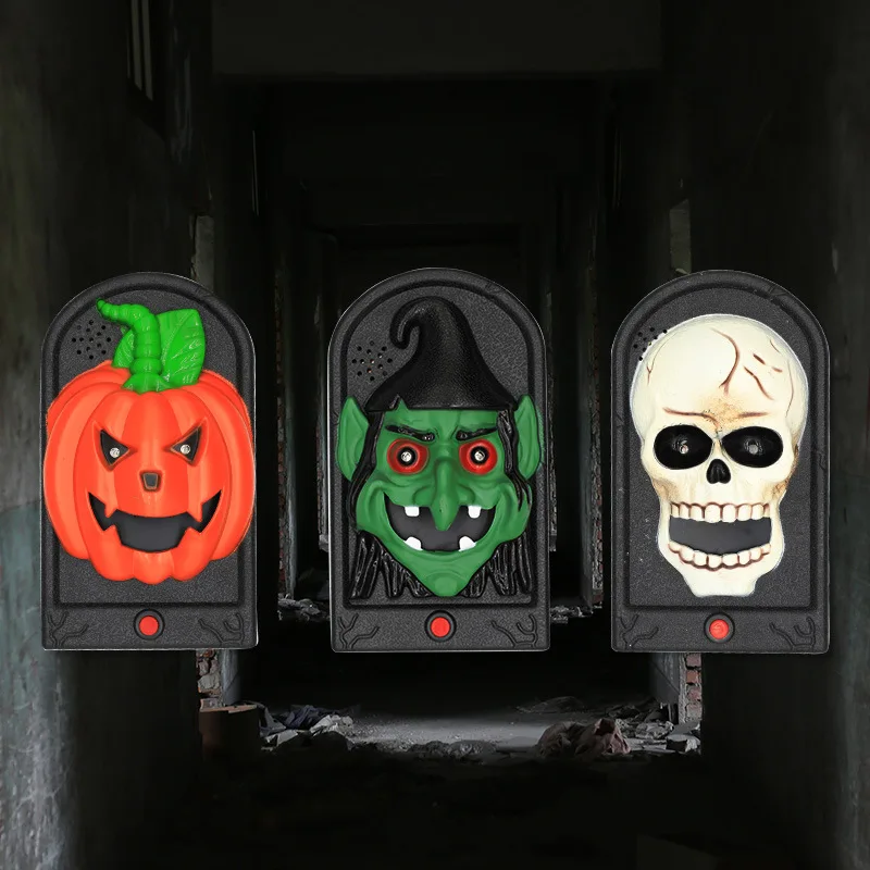 Halloween Doorbell Trick or Treat Decoration Door Party Party Decorations Haunted House Scary Arrangement Electric Doorbells