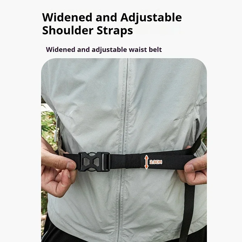 HIKEMAN Lightweight Waist Bag for Running Fitness Cycling Pack 20D Silicone Coated Waterproof Crossbody Outdoor Sports Pouch