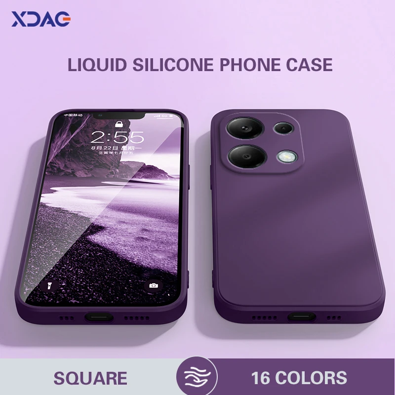 Sleek Liquid Silicone Mobile Phone Case with Camera Protection