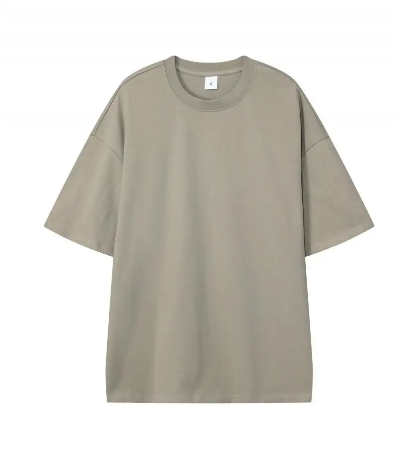 Amerikanische Herren-T-Shirts aus 100 % Baumwolle in Übergröße für den Sommer, 3D-Puff-Print, lockere Passform, 330 g/m², schwere Vintage-Strickoberteile – Detail 4