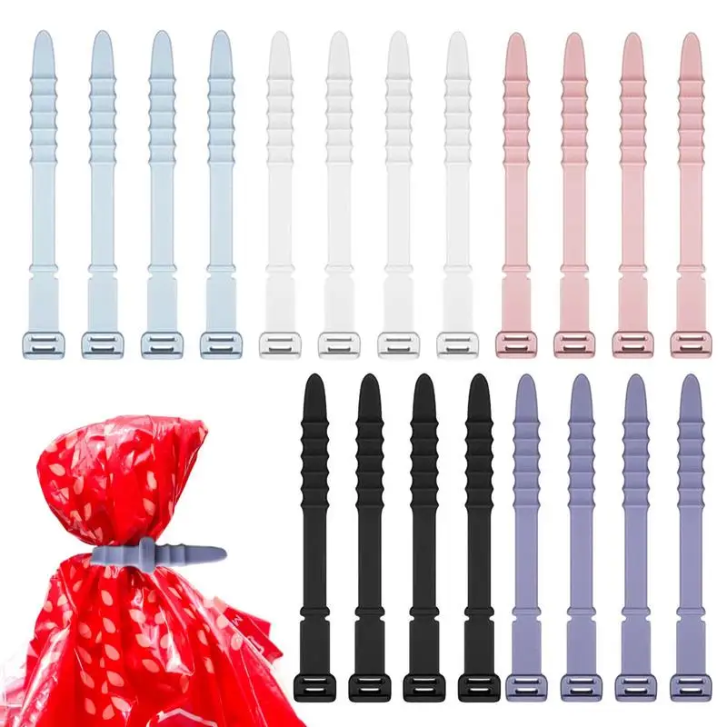 

Reusable Zip Ties 20pcs Silicone Cord Organizer Straps Elastic Cable Organizer For Home Office Table Desk Headphone Cables USB