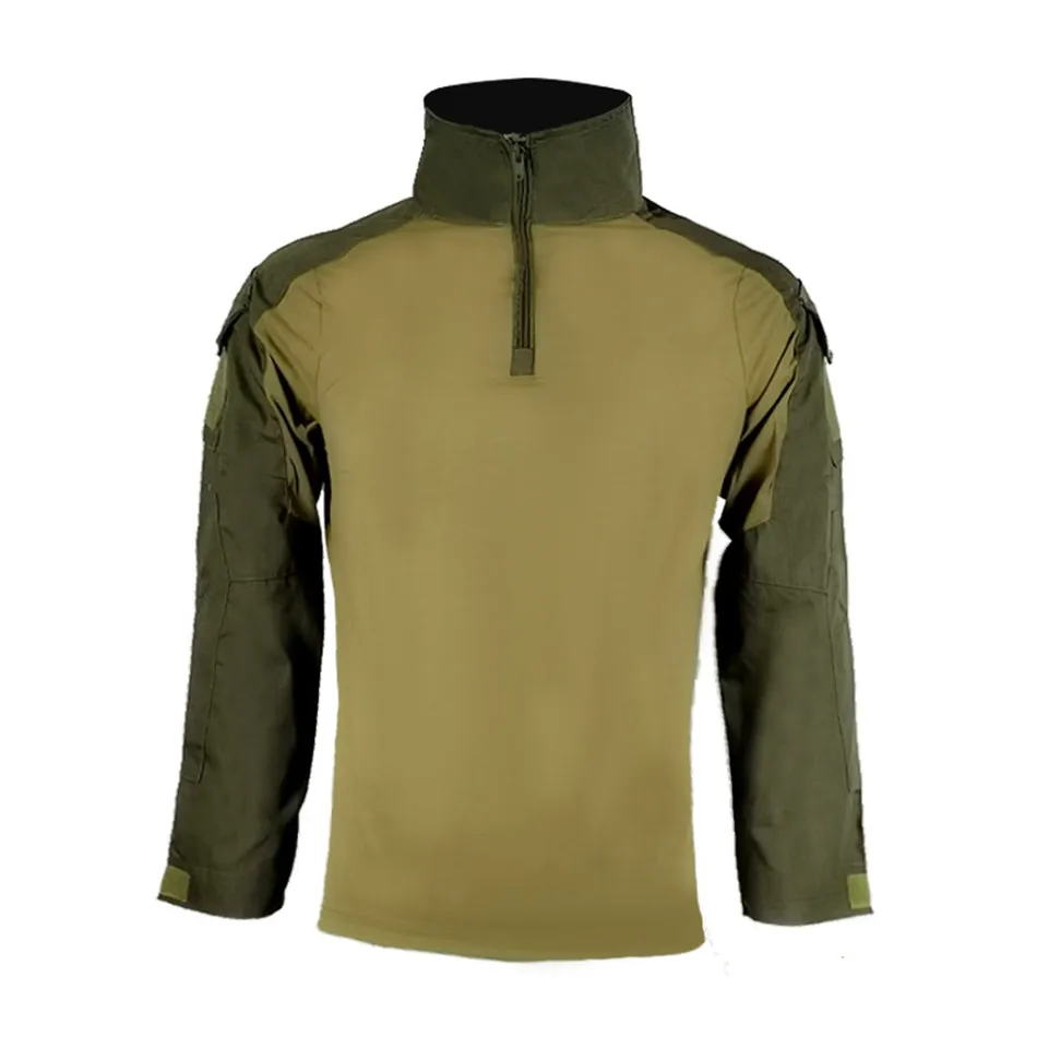 Outdoor Camouflage T Shirts Frog Clothing Long-sleeve Riding Fishing Hiking Clothing Military Training Uniform Elastic T-shirt