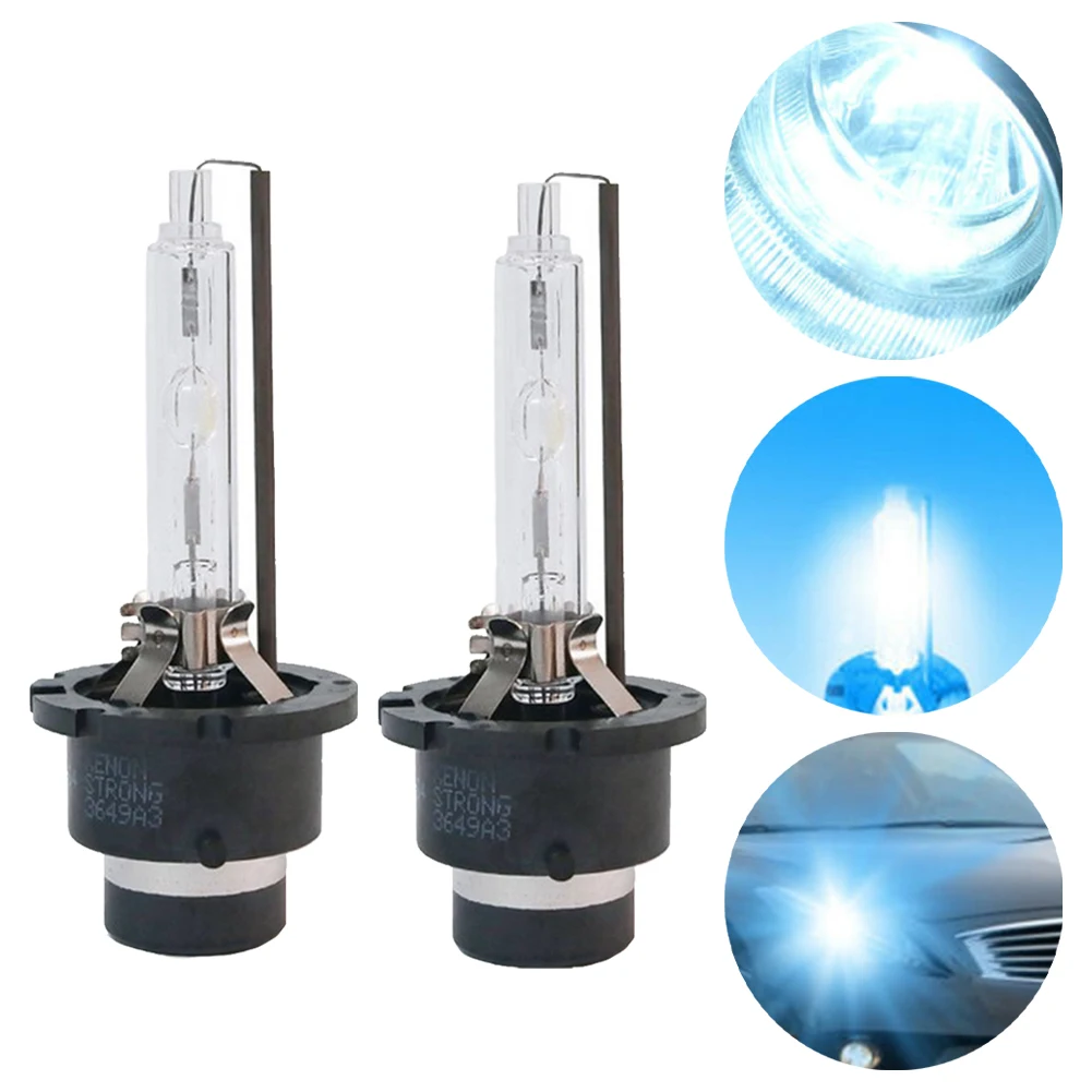 

Front Left Rear Xenon Bulbs Headlight 2pcs 35W 8000K D2S New For G37 2008-14 Coupe Sedan For Infiniti G35 2005-08