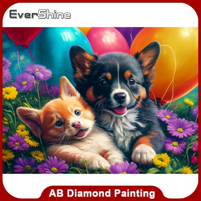 EverShine 5D Diamond Embroidery Animal Cat Diamond Art Painting Butterfly  DIY Hobby Mosaic Flower Children's Room Decor - AliExpress