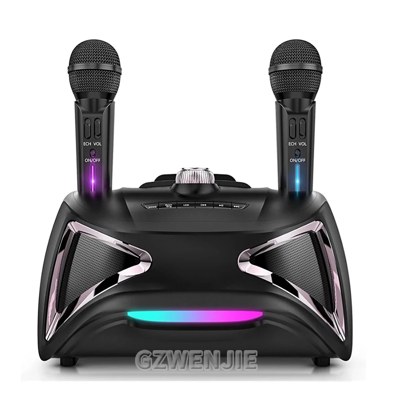 

ST2025 Professional Karaoke Machine Wireles Bluetooth Speaker With Dual Mic Outdoor Family KTV System 30W High-Power Portable