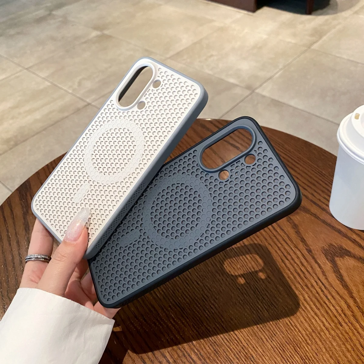 Dual-Color Magnetic Phone Case with Heat Dissipation