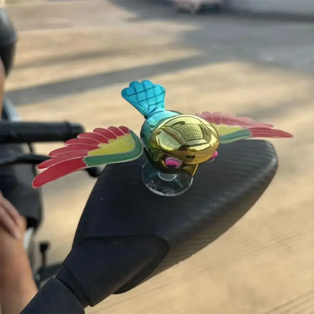 Bird Ornament Waving Wings Rearview Mirror Decoration for Vehicle