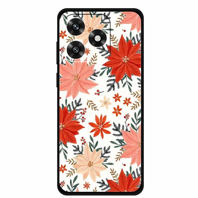 Black TPU Cartoon Soft Silicone Shockproof Case - Protective Back Cover