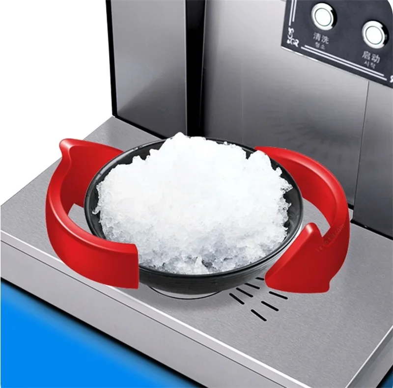 Commercial Snowflake Ice Machine 240kg/24h Automatic Small Korean Bingsu Machine Water-Cooling Ice Crusher Shaver Snow Maker