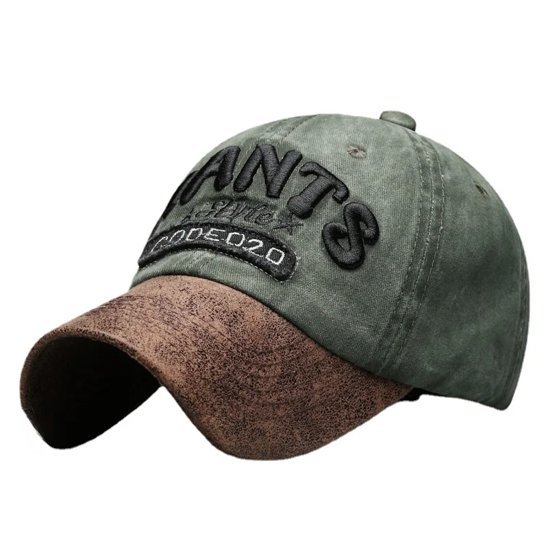 

Summer new letters outdoor wash denim baseball cap men and women's casual fashion duck hat spring and autumn sun protection hat