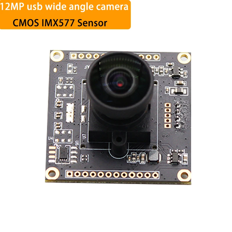 

12MP Wide Angle Camera Module 4K CMOS IMX577 Sensor FOV 180 Degree High Resolution Distortionless For Industrial Video Camera