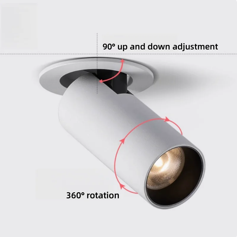 Compact Full Spectrum Eye Protection LED Spotlight with Telescopic Elephant Nose Design
