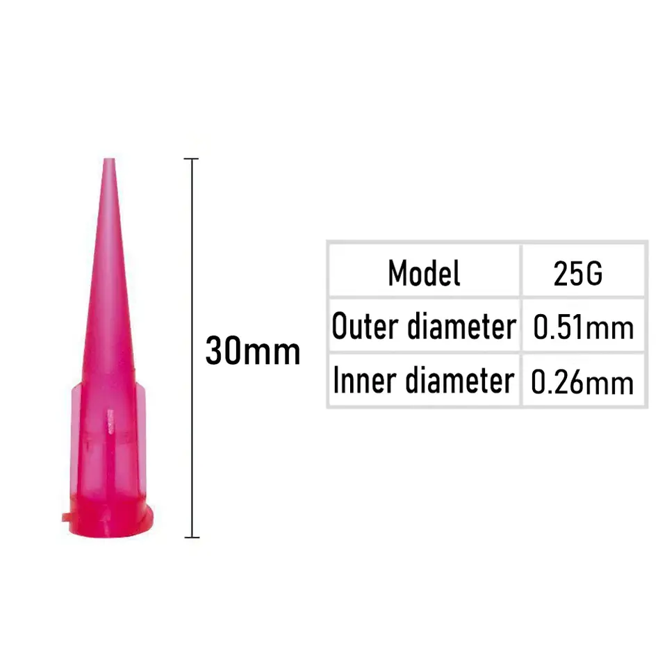 10pcs Luer Lock TT Tapered Tips Precision Liquid Syringe Dispenser Needles Tips 30mm 10/11/13/14/15/16/18/20/21/22/23/25/27/30G image 7