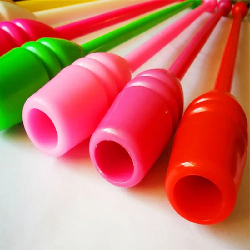 Gymnastics Streamer Rod 1PC 38cm/45cm Gymnastics Stick Children Adult Gym Fitness Gymnastics Equipment Rhythmic Stick Training Accessories