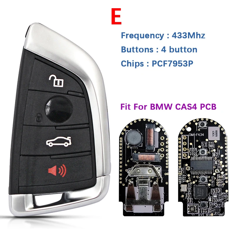 CN006079 Aftermarket Smart Remote Key Black PCB OM-F434