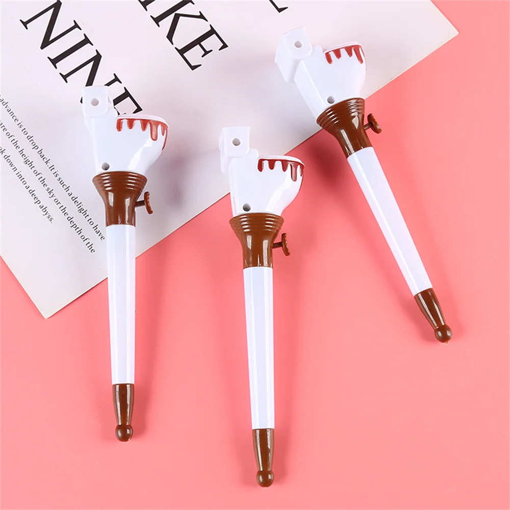1Pc Cute Ball Pen Stationery Creative Funny Cartoon Pushable Toilet Poop Shit Stool Ballpoint Pen For School Home Office Supplie 4