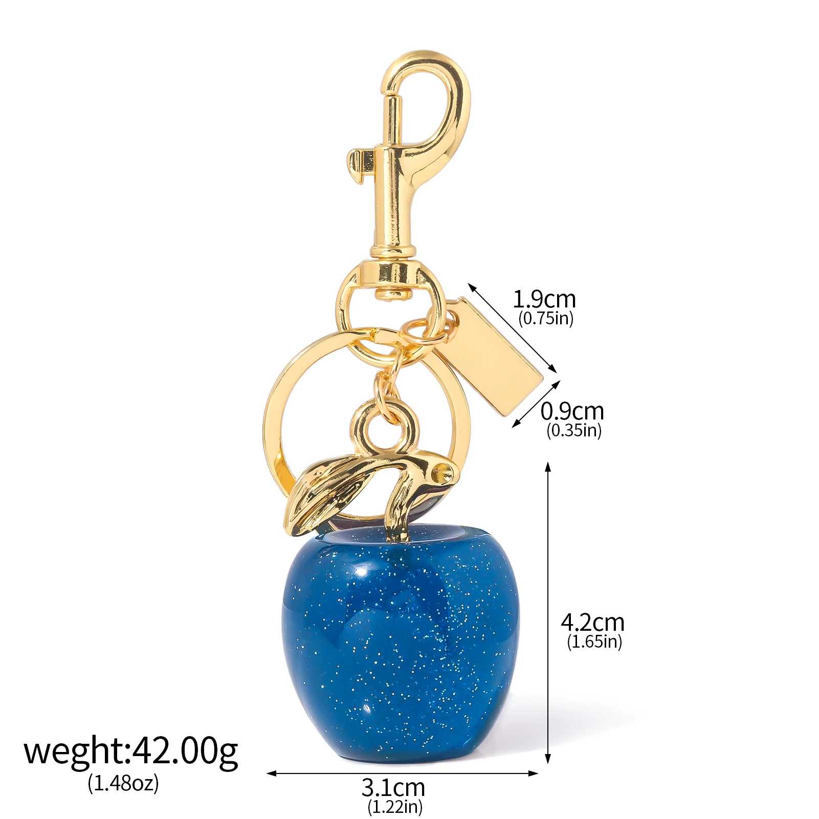 Köstlicher süßer großer roter Apfel-Schlüsselanhänger, Heiligabend, roter Apfel-Anhänger, giftiger Apfel-Schlüsselanhänger für Damen und Herren, Accessoires, Geschenk – Detail 10