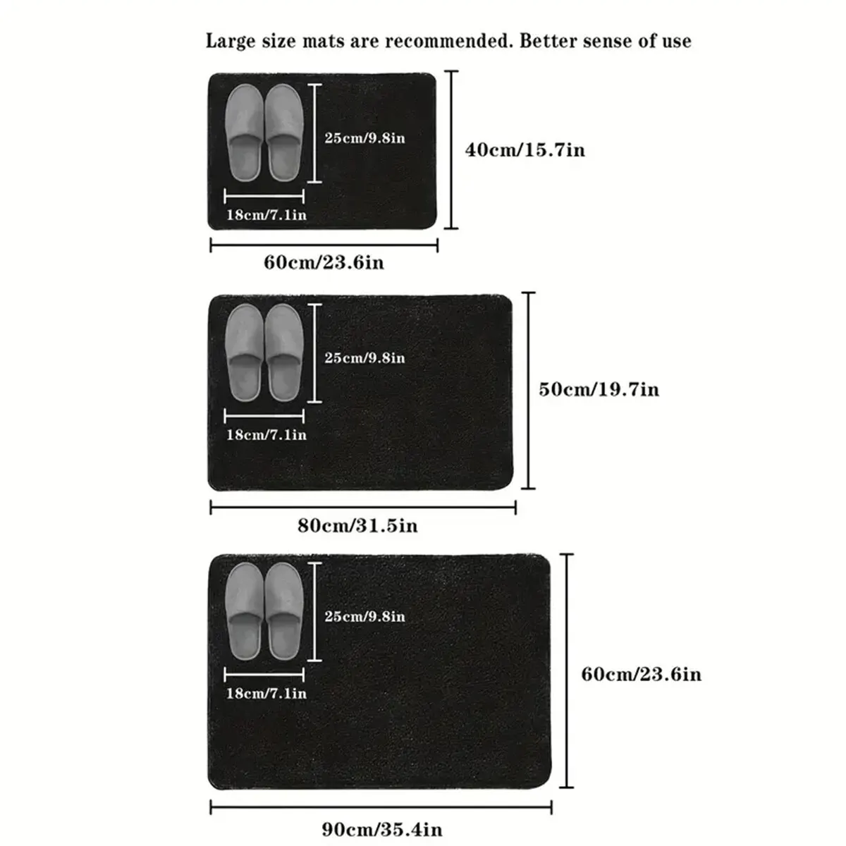 Super Water Absorbent Bathroom Floor Mat Anti-slip Bathroom Mat Bath Mat Long Hair Floor Mat Bedroom Door Mat Home Decoration 2