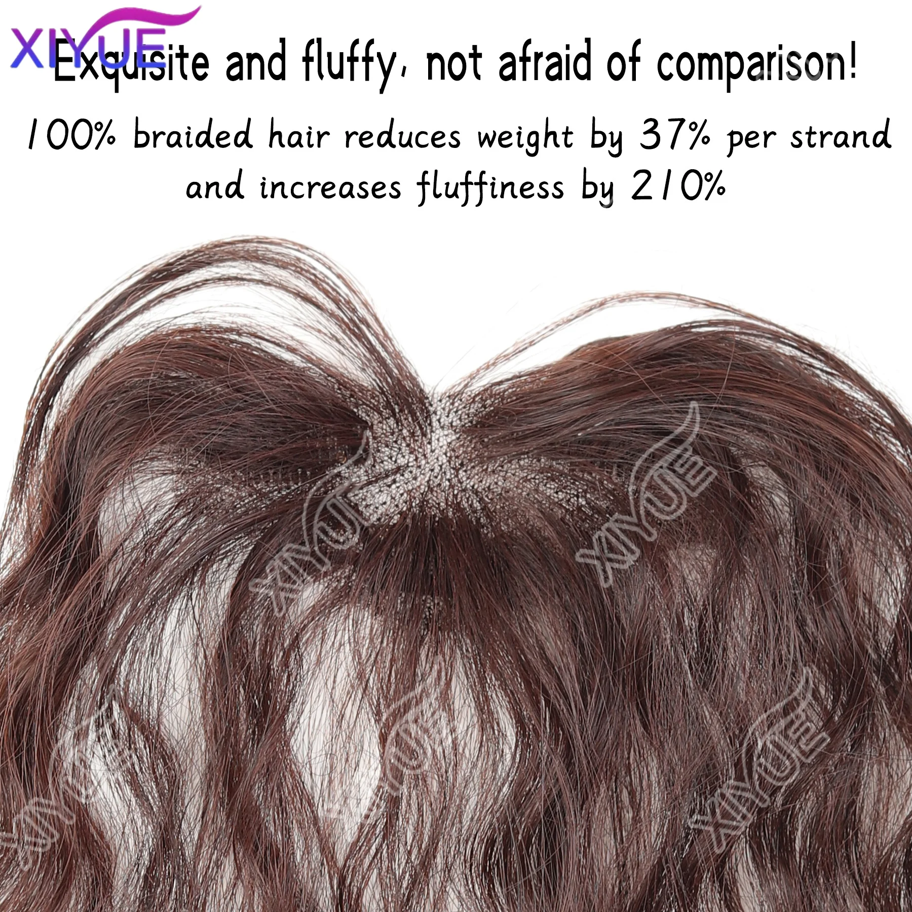 synthesis  Curly Bangs Clips in Breathable Lace Toppers for Women Curl Baby Hair Fringe Thinning Hairpieces Extension