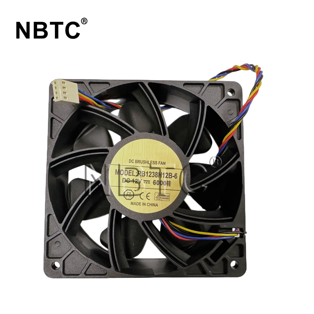 

Brand NEW Cooler Fan 12V 120*120*38mm For For S9 S17 T17 S19 Miners
