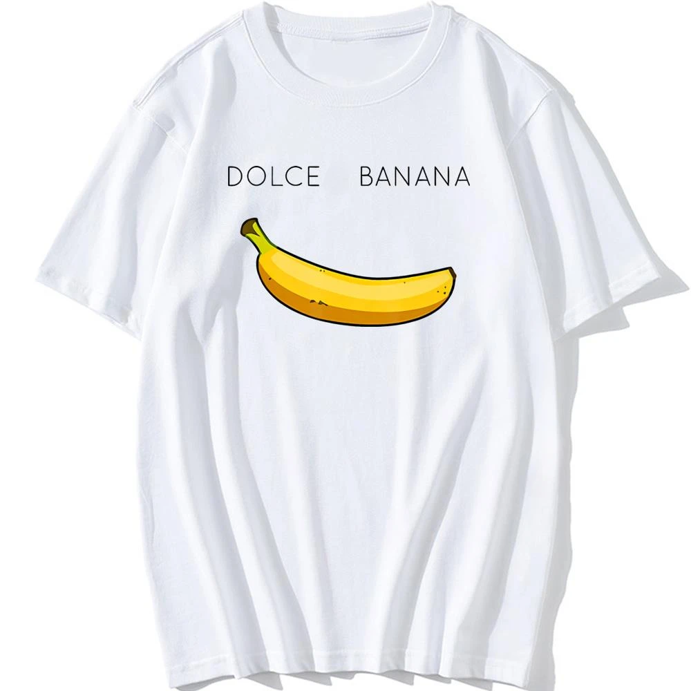 

Banana Print T-shirt Crewneck Breathable top Oversized comfortable Streetwear Soft short-sleeved men's T-shirt men's tops
