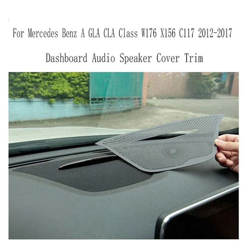 

Наклейка из нержавеющей стали на панель громкоговорителя для Mercedes Benz A GLA CLA Class W176 X156 C117 12-17