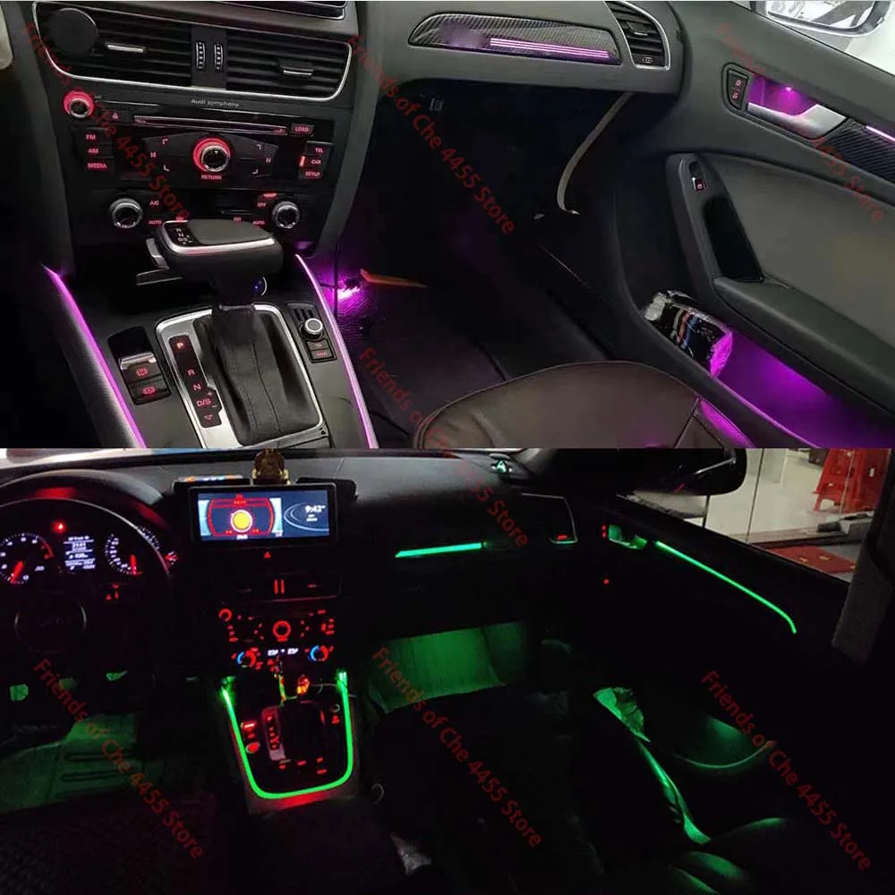 Audi A5 Coupe B8 Ambient Light Install, RGB LED Car Interior Lights