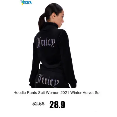 YICIYA Juicy Tracksuit Spring/Fall 2022 Women's Brand Velour Tracksuit Suit Women Velvet Zipper Sweatshirt And Pants Fat Sister