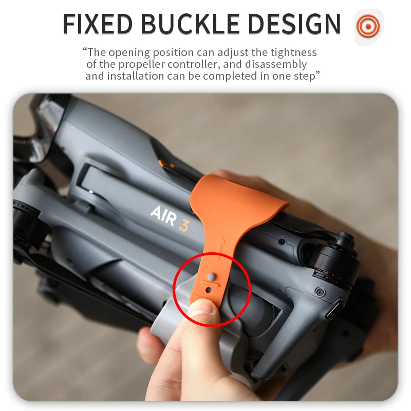 Support d'hélice DJI Air 3 - Protection fixe en silicone ABS