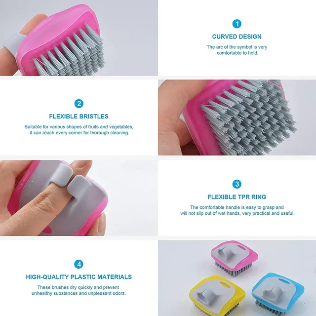 vegetable brush ring brush cleaner