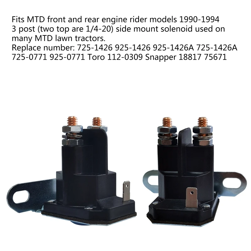 Relè Solenoide Di Avviamento 12V - Per MTD, Briggs Stratton, Tosaerba - Foto 4